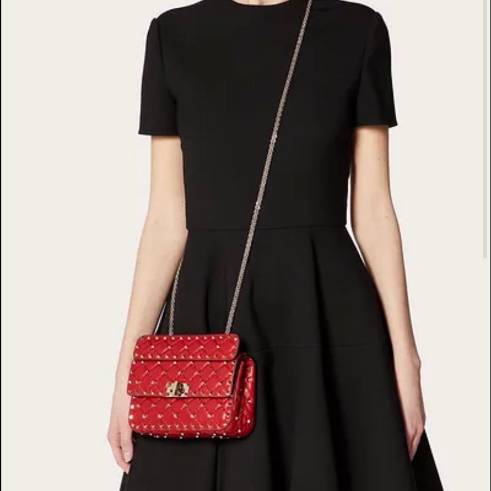 Valentino Rockstud spike small baoro Red